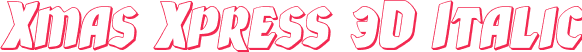 Xmas Xpress 3D Italic